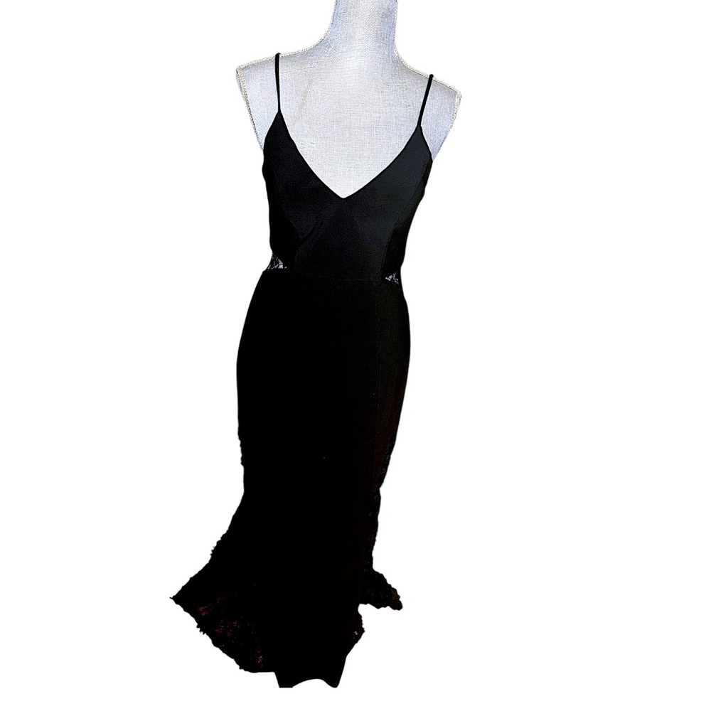 Betsy & Adam Black Maxi Dress